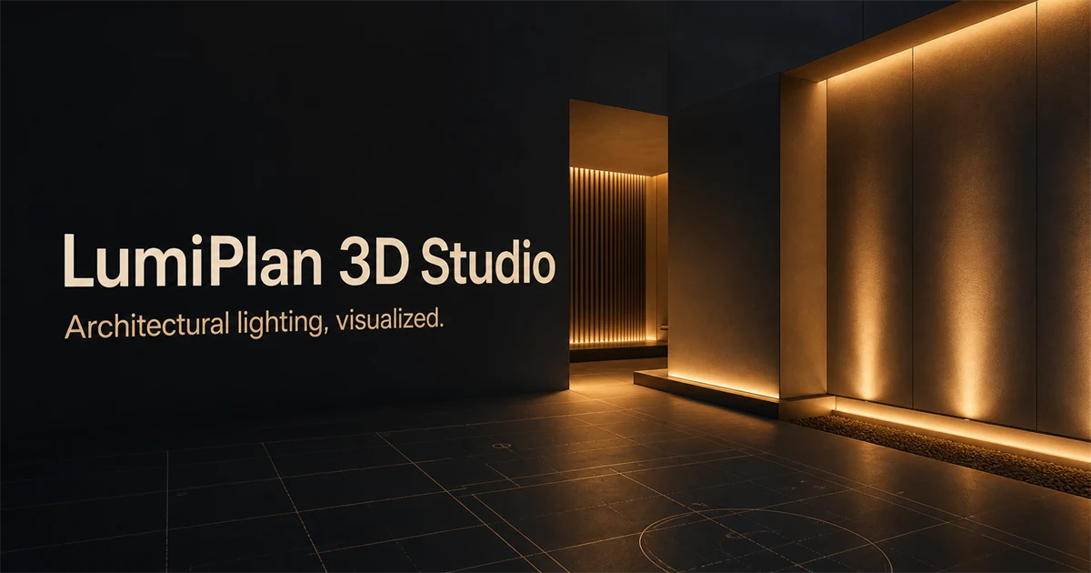 LumiPlan 3D Architectural Lighting & Photometric Studio preview